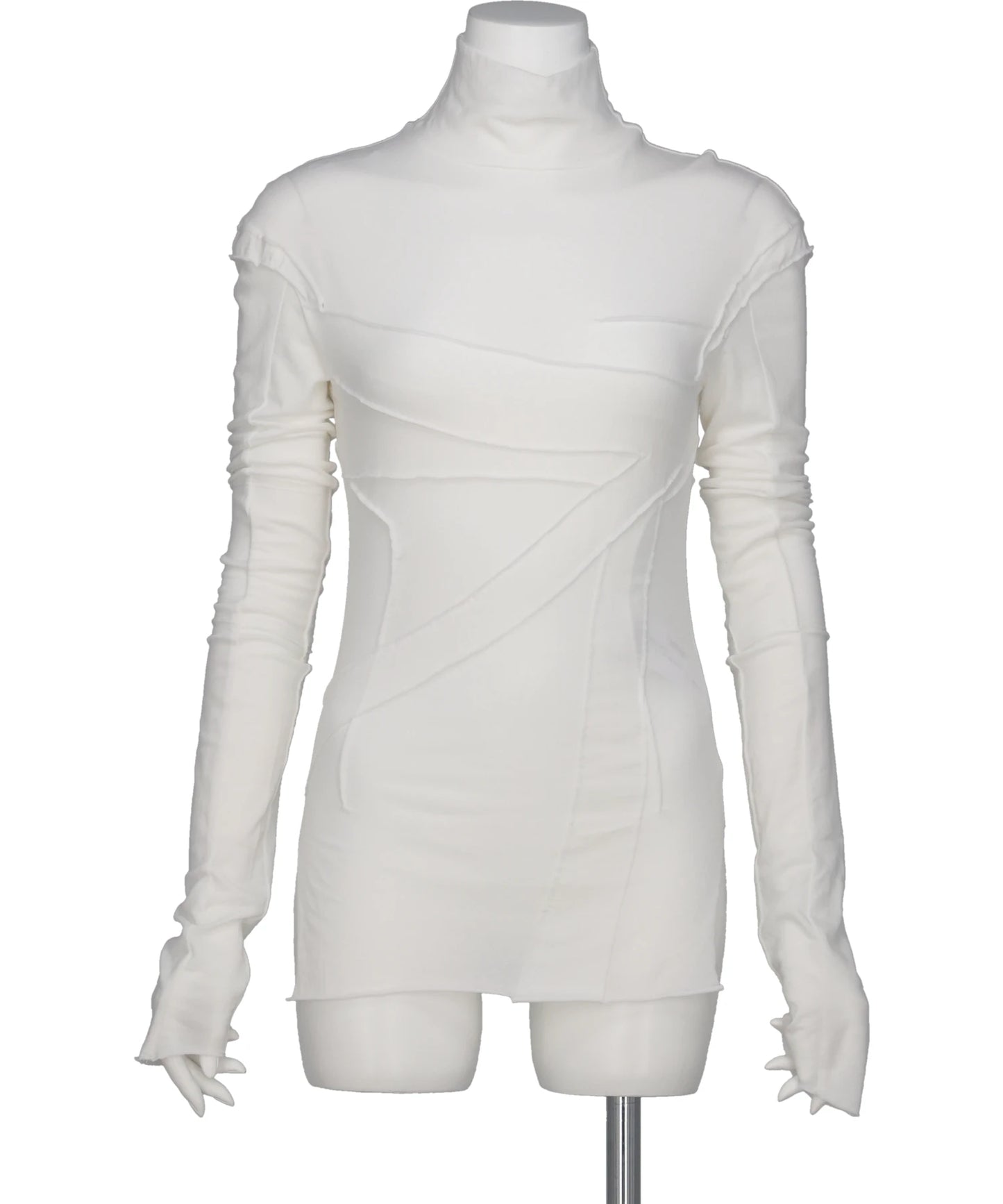 GAUZE HIGH NECK TOP