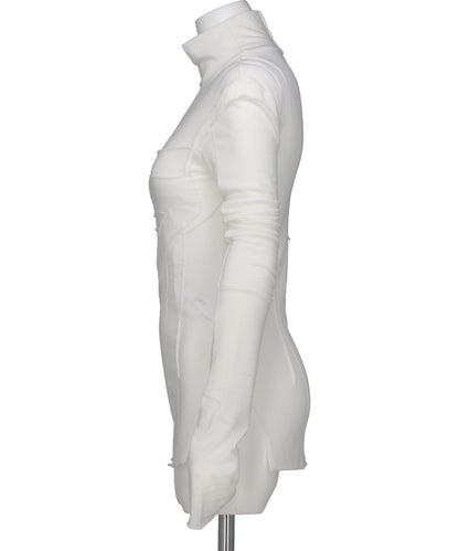 GAUZE HIGH NECK TOP