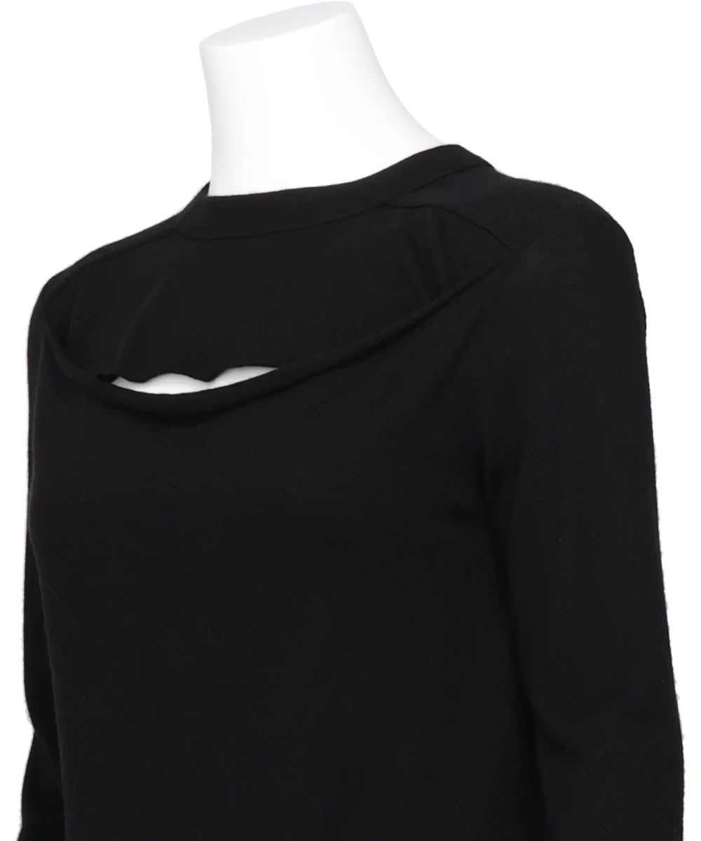 SLASHED LEVEL LS T - BLACK