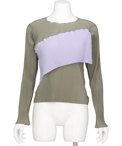 SPIRAL WAVE LONG SLEEVE TOP