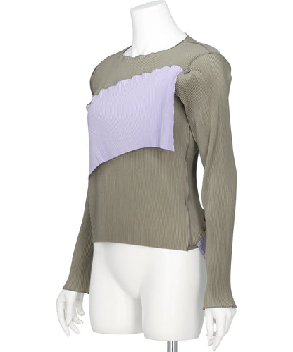 SPIRAL WAVE LONG SLEEVE TOP