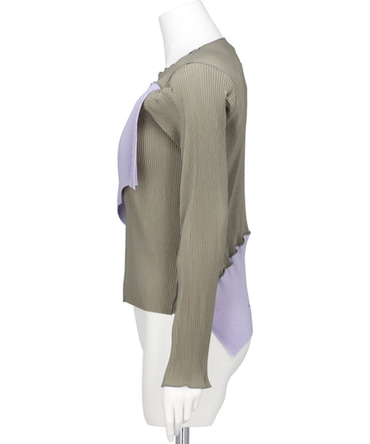 SPIRAL WAVE LONG SLEEVE TOP