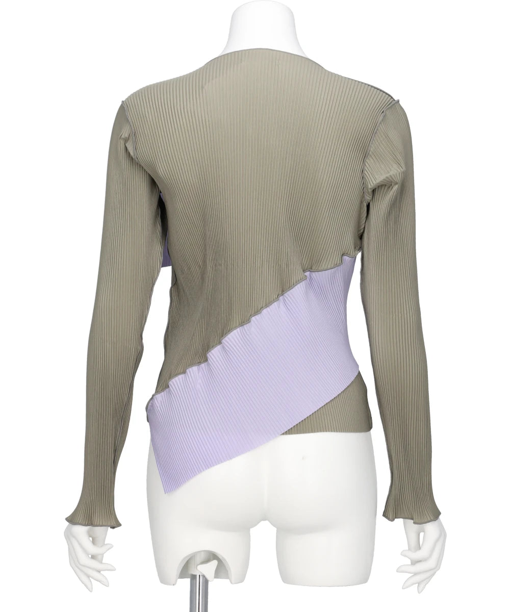 SPIRAL WAVE LONG SLEEVE TOP