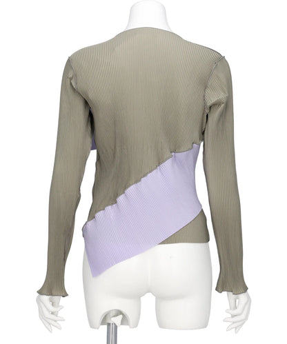 SPIRAL WAVE LONG SLEEVE TOP