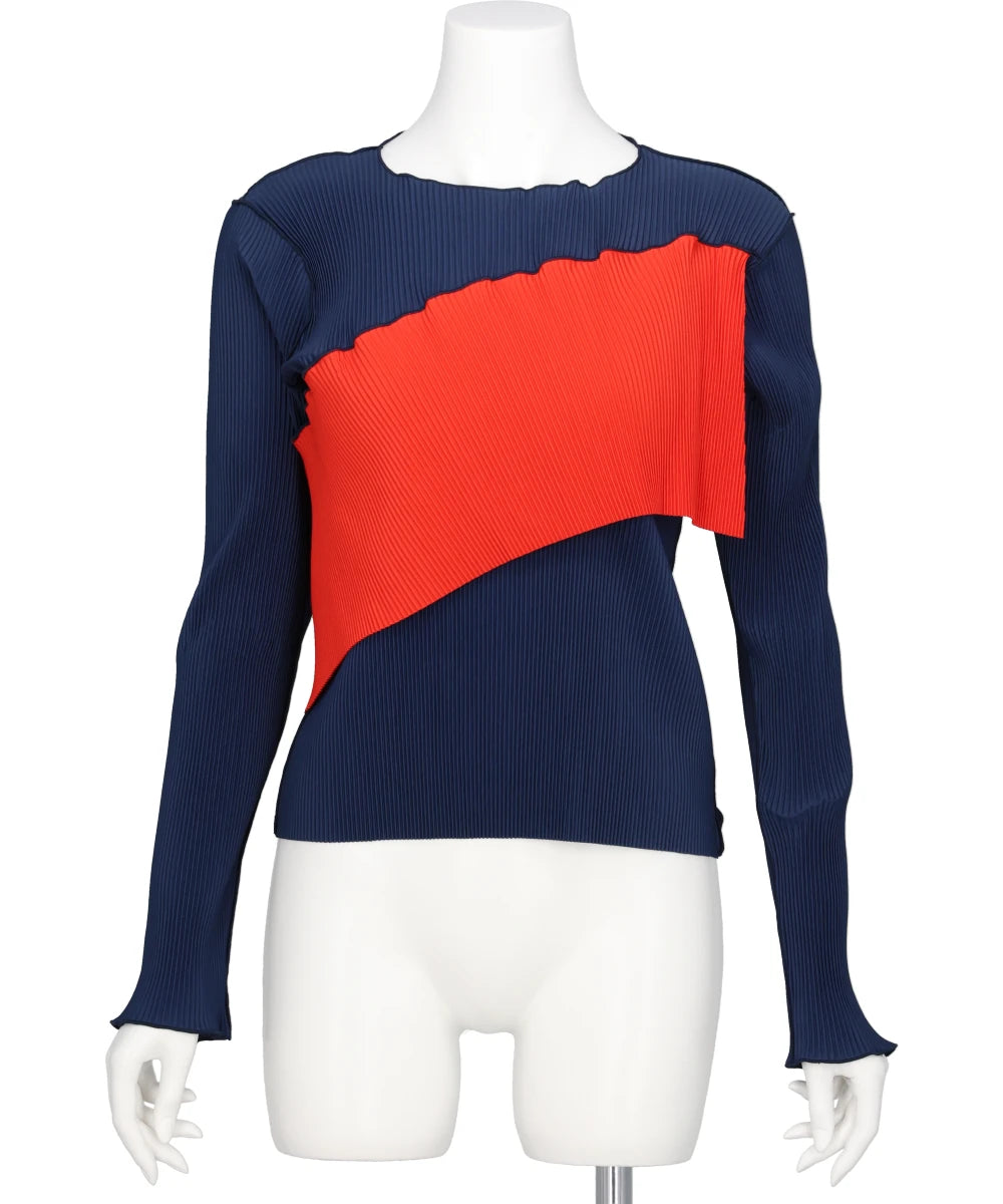 SPIRAL WAVE LONG SLEEVE TOP