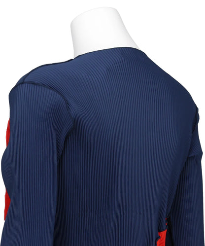 SPIRAL WAVE LONG SLEEVE TOP