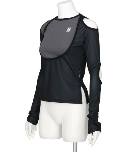 CUT OUT FOOTBALL T-SHIRT