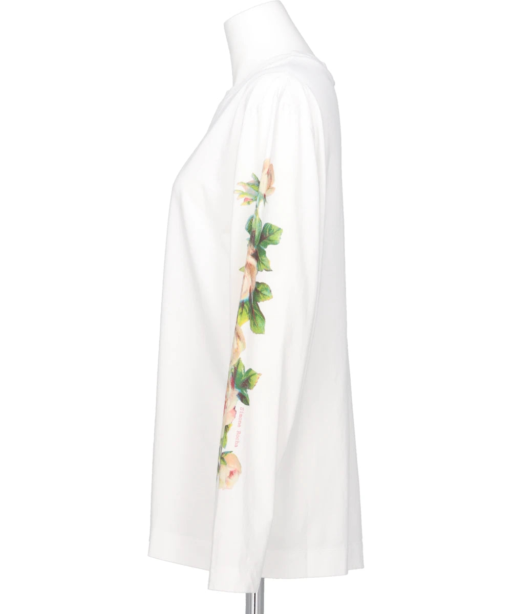 ROSE BANQUET PRINT LONG SLEEVE T-SHIRT