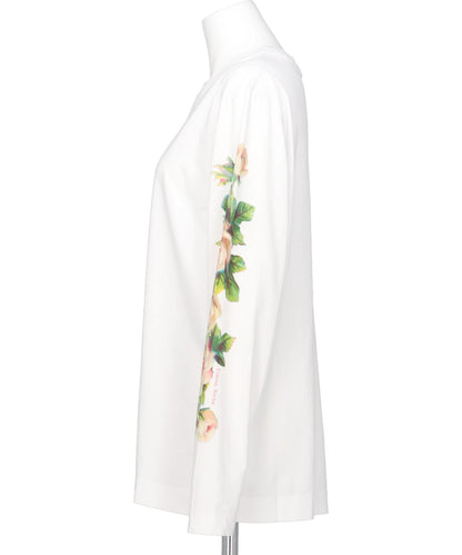 ROSE BANQUET PRINT LONG SLEEVE T-SHIRT