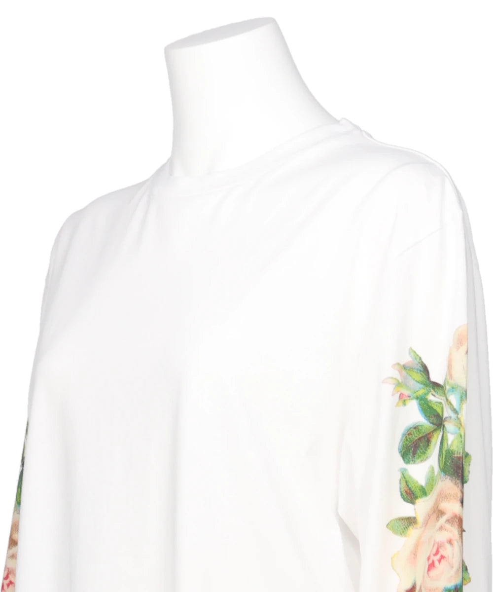 ROSE BANQUET PRINT LONG SLEEVE T-SHIRT