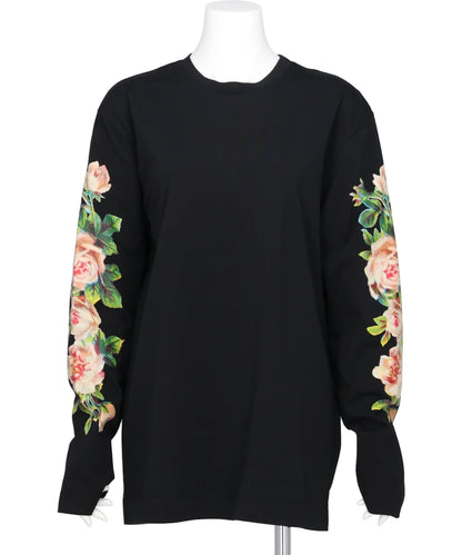 ROSE BANQUET PRINT LONG SLEEVE T-SHIRT