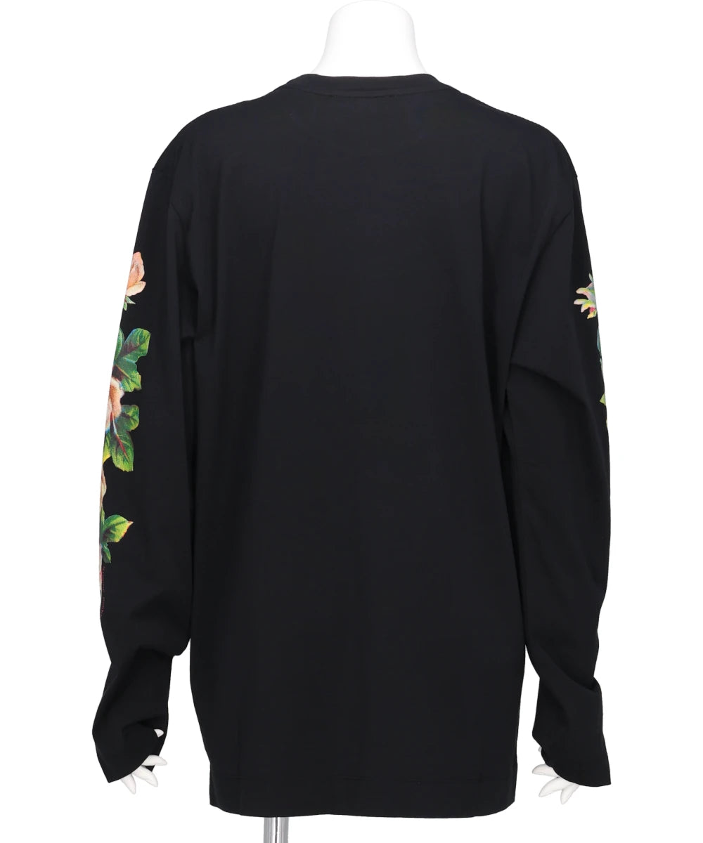 ROSE BANQUET PRINT LONG SLEEVE T-SHIRT