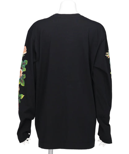 ROSE BANQUET PRINT LONG SLEEVE T-SHIRT