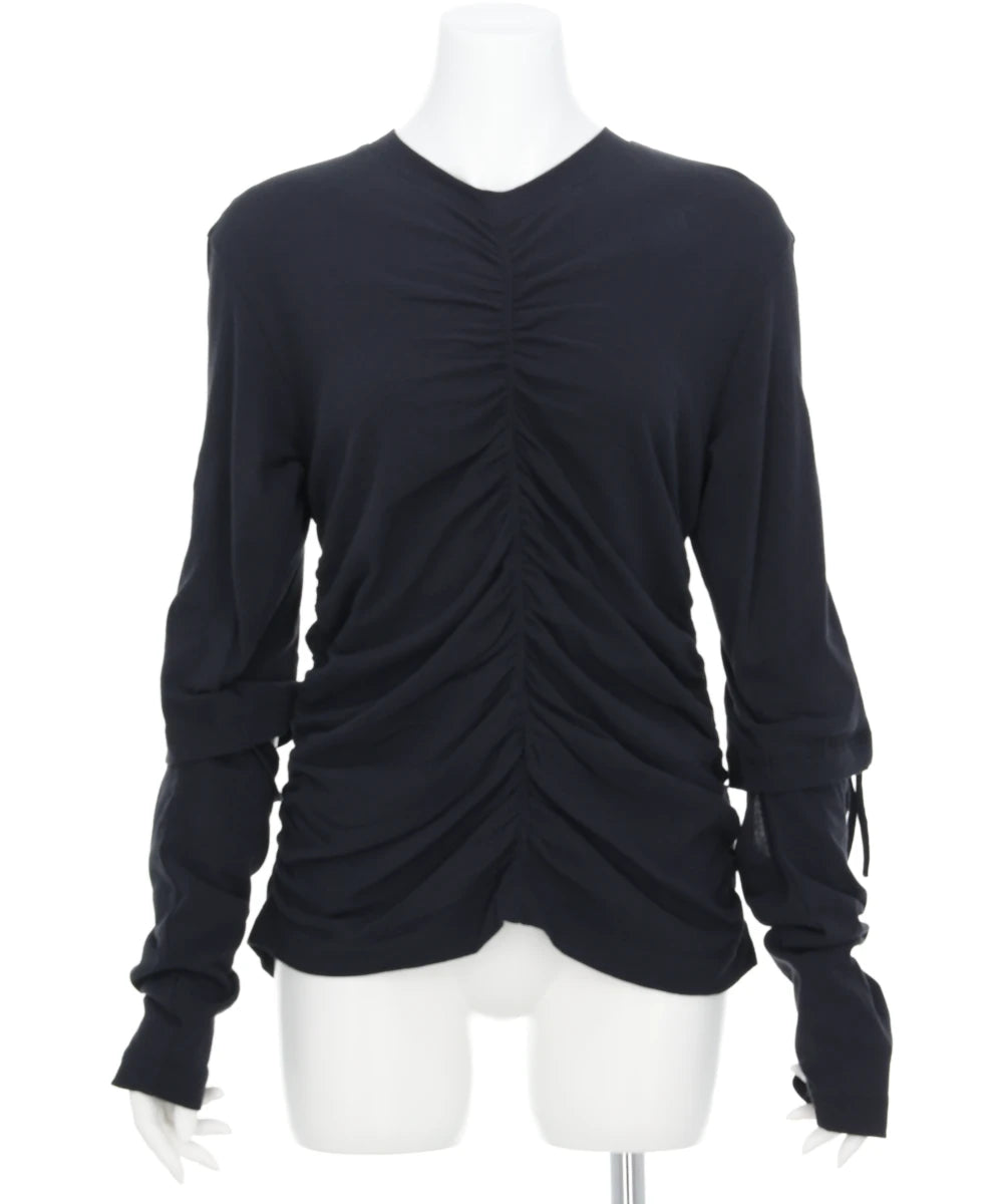 SHIRRIING LAYERED T-SHIRT