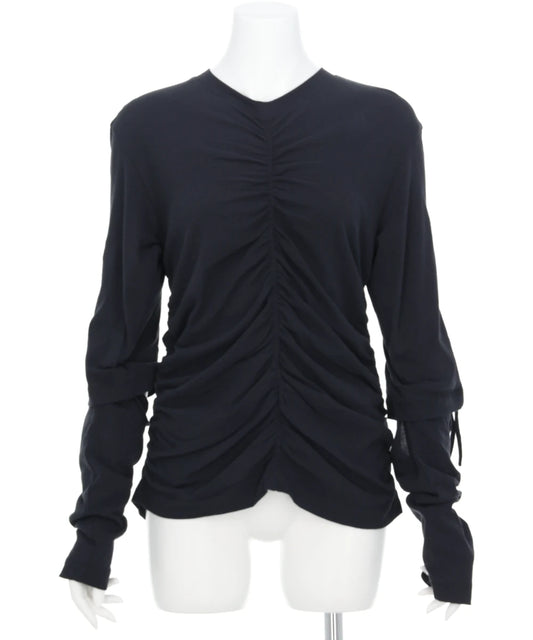 SHIRRIING LAYERED T-SHIRT