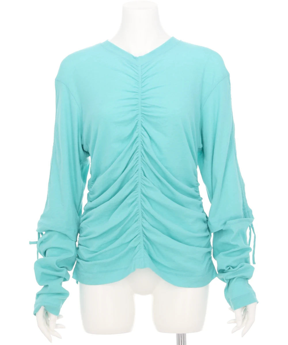 SHIRRIING LAYERED T-SHIRT