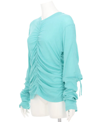 SHIRRIING LAYERED T-SHIRT