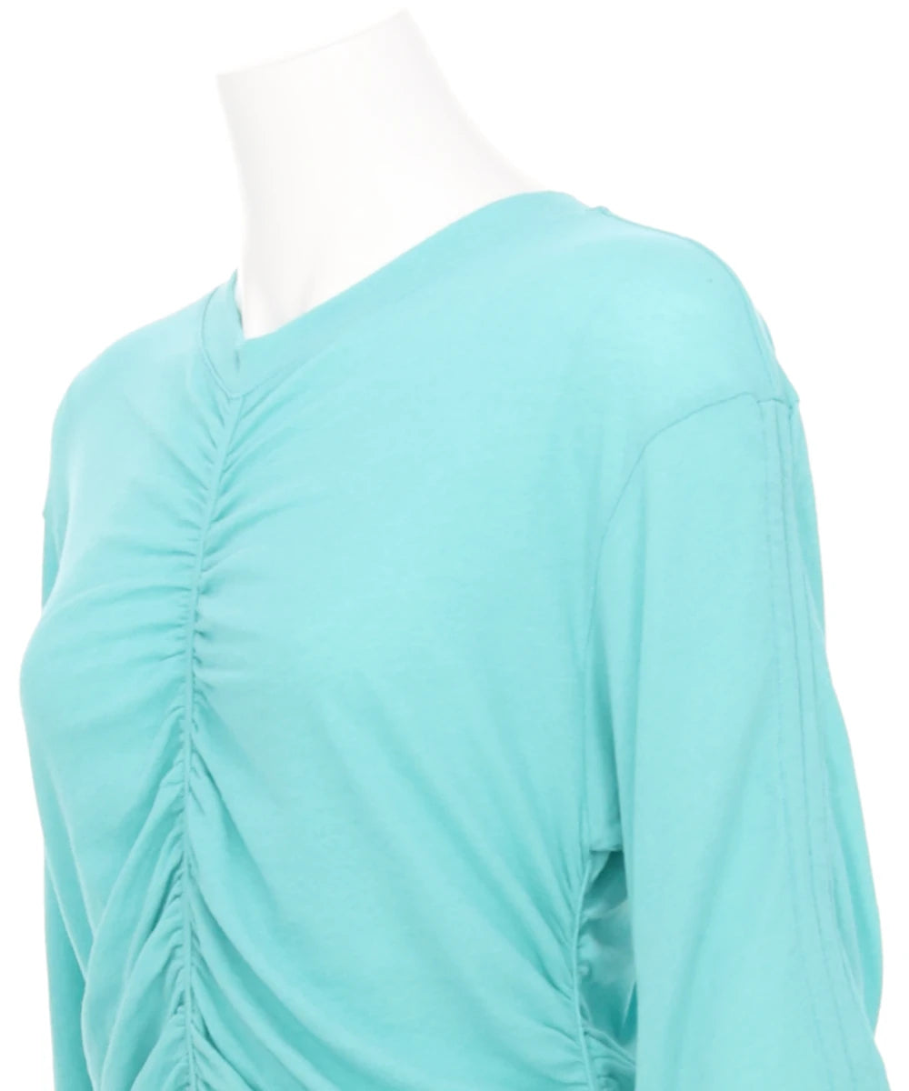 SHIRRIING LAYERED T-SHIRT