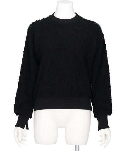 PILE JAQUARED PULLOVER