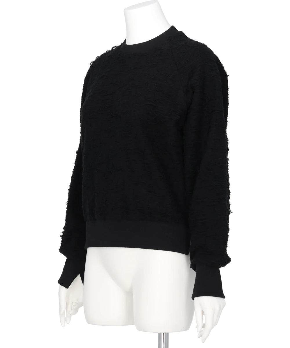 PILE JAQUARED PULLOVER