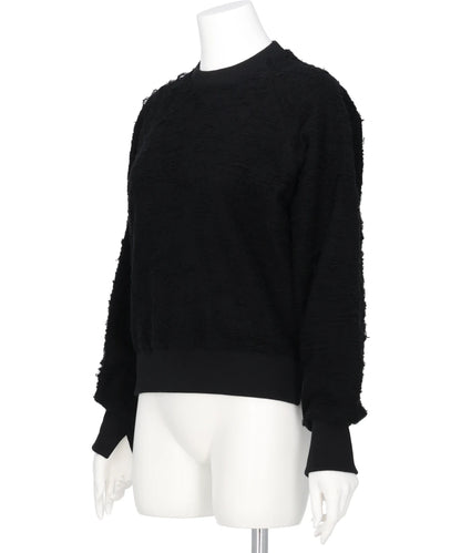 PILE JAQUARED PULLOVER