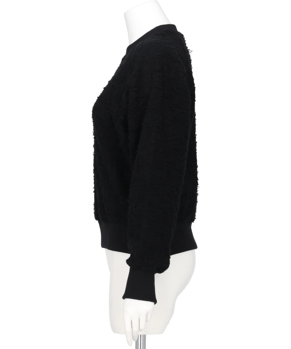 PILE JAQUARED PULLOVER