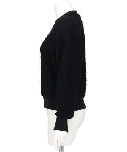 PILE JAQUARED PULLOVER