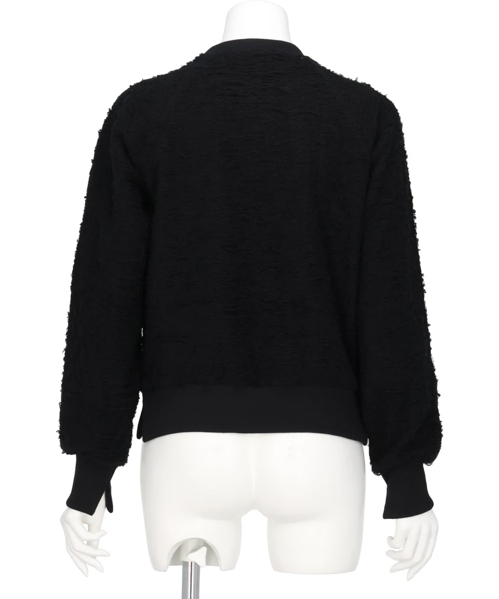 PILE JAQUARED PULLOVER