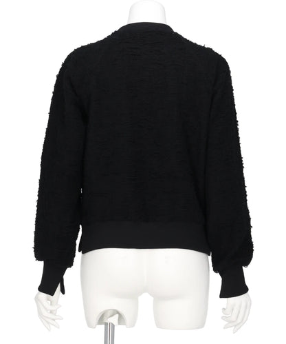 PILE JAQUARED PULLOVER