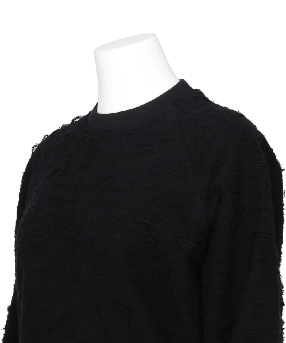 PILE JAQUARED PULLOVER