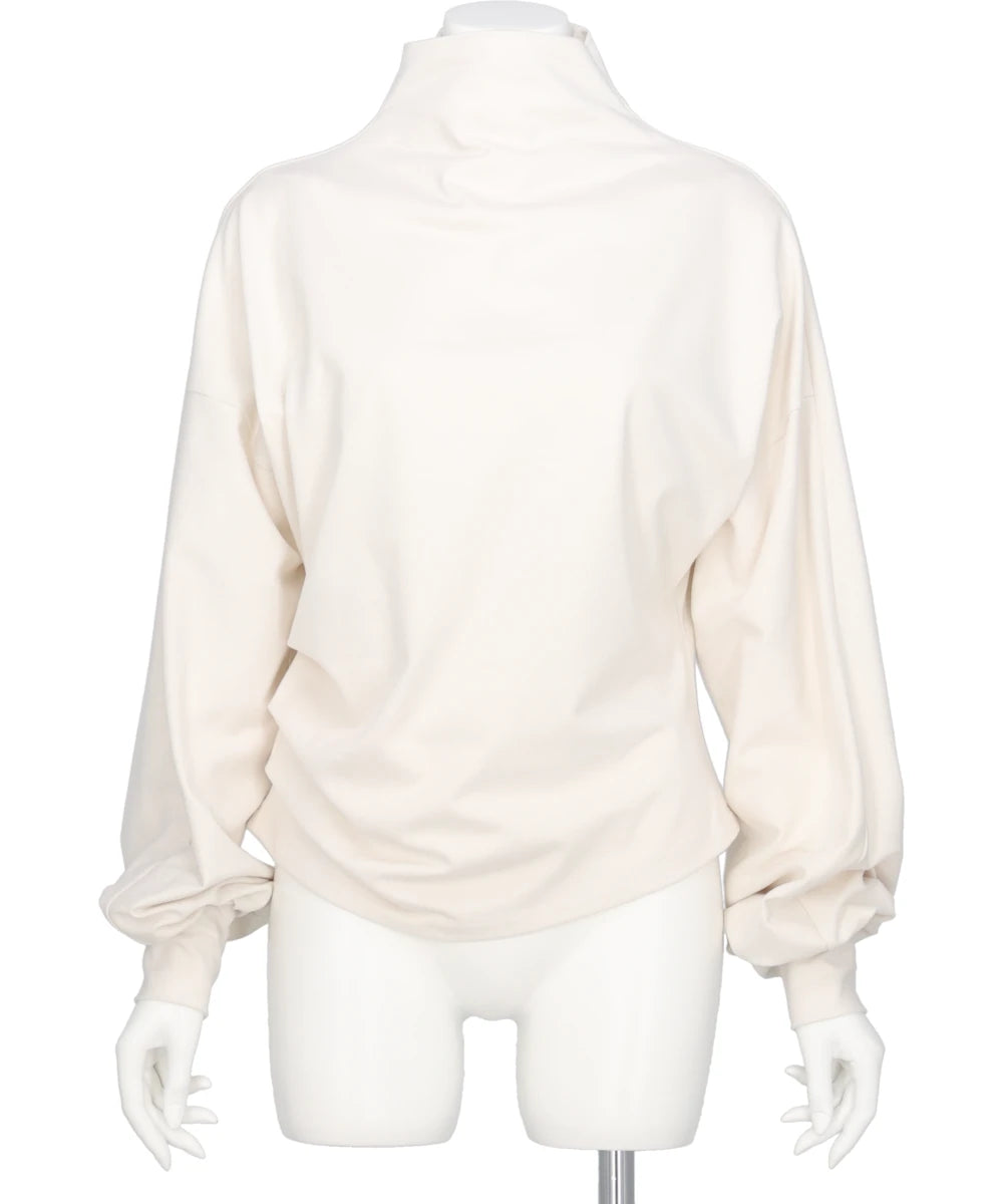 ORGANIC COTTON JERSEY SUEDE FINISH DOLMAN TOP