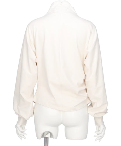 ORGANIC COTTON JERSEY SUEDE FINISH DOLMAN TOP