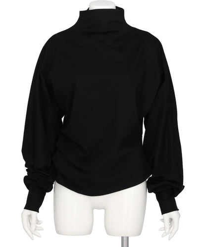 ORGANIC COTTON JERSEY SUEDE FINISH DOLMAN TOP