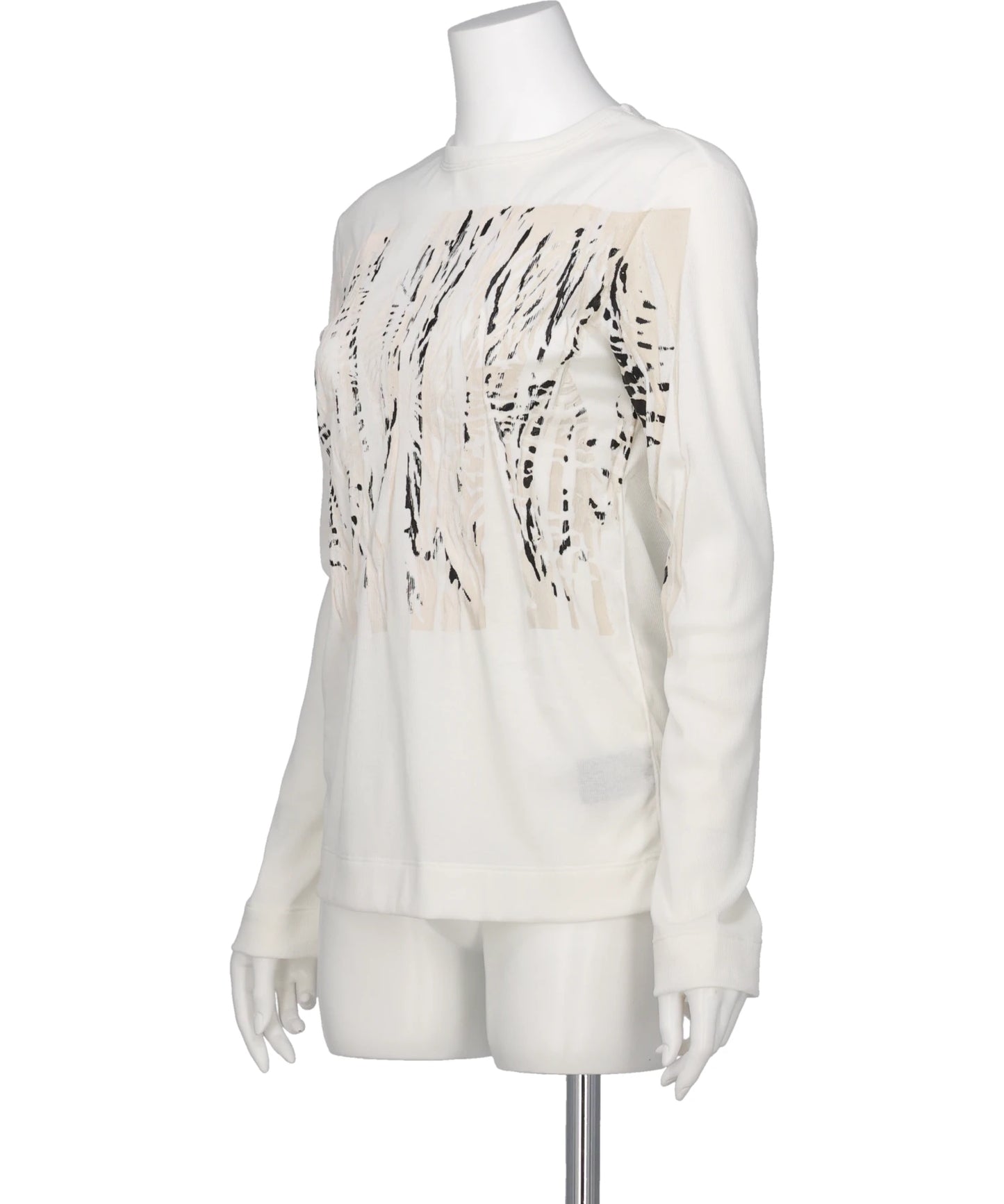 LONG SLEEVE TEE - BLACK WHITE