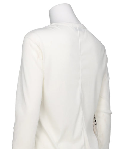 LONG SLEEVE TEE - BLACK WHITE