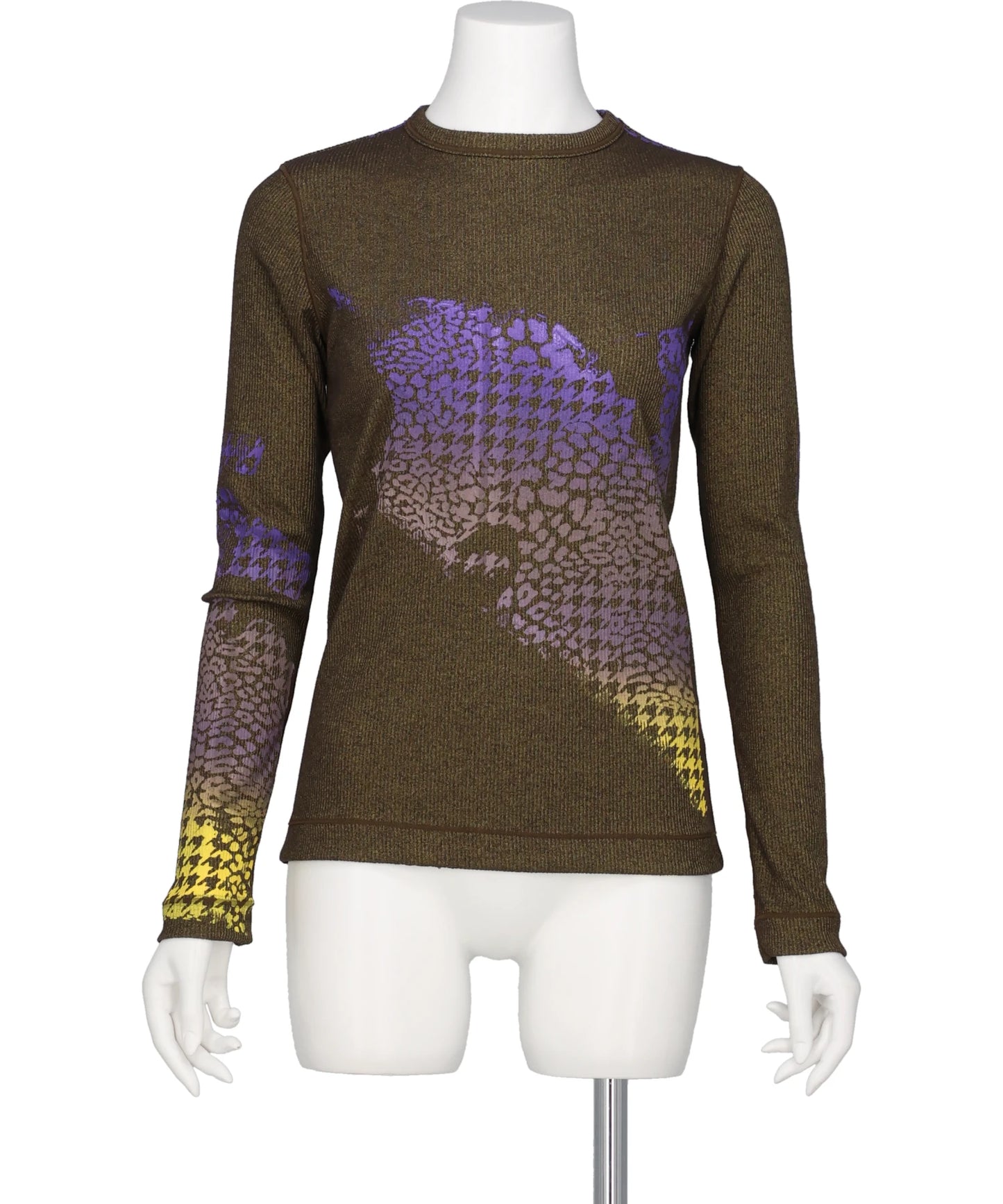 TANAKA(タナカ)LONG SLEEVE TEE - PURPLE BROWN