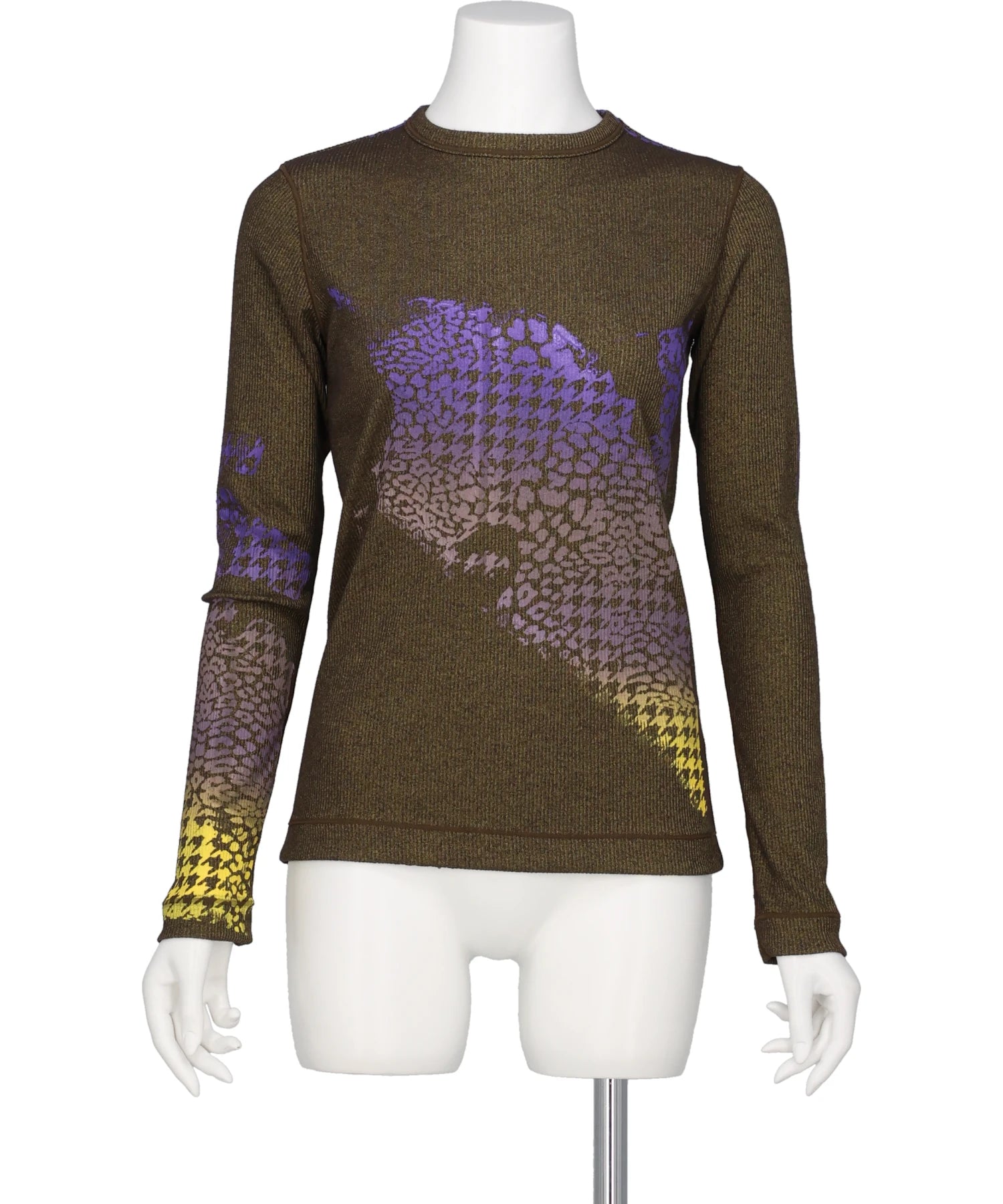 TANAKA(タナカ)LONG SLEEVE TEE - PURPLE BROWN