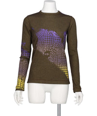 TANAKA(タナカ)LONG SLEEVE TEE - PURPLE BROWN