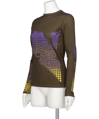 LONG SLEEVE TEE - PURPLE BROWN