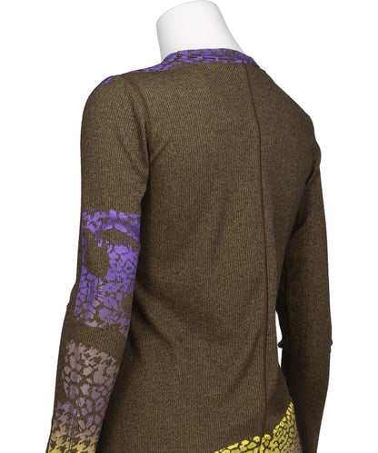 LONG SLEEVE TEE - PURPLE BROWN