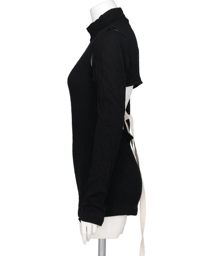 HIGH-NECK JERSEY TOP