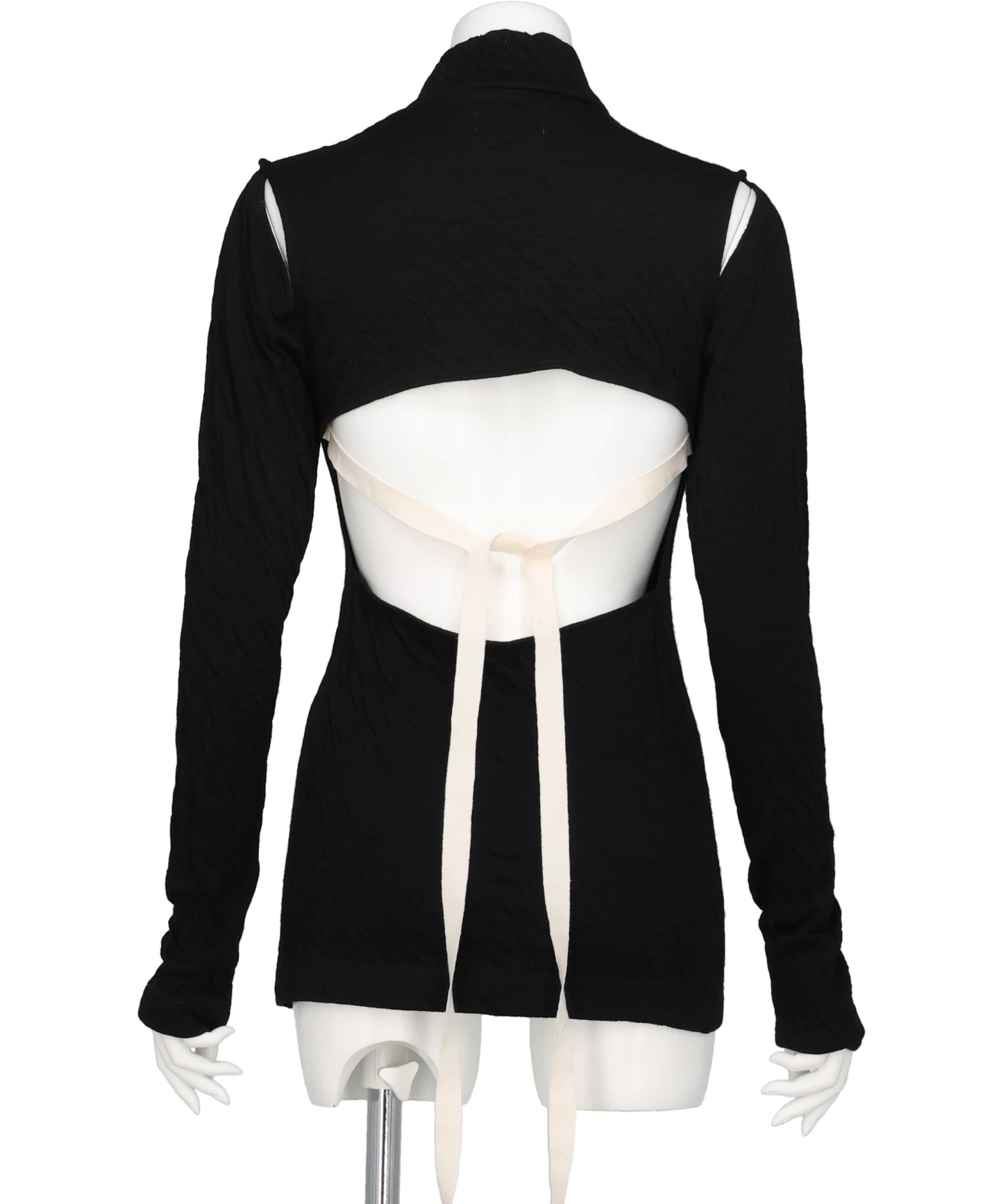 HIGH-NECK JERSEY TOP