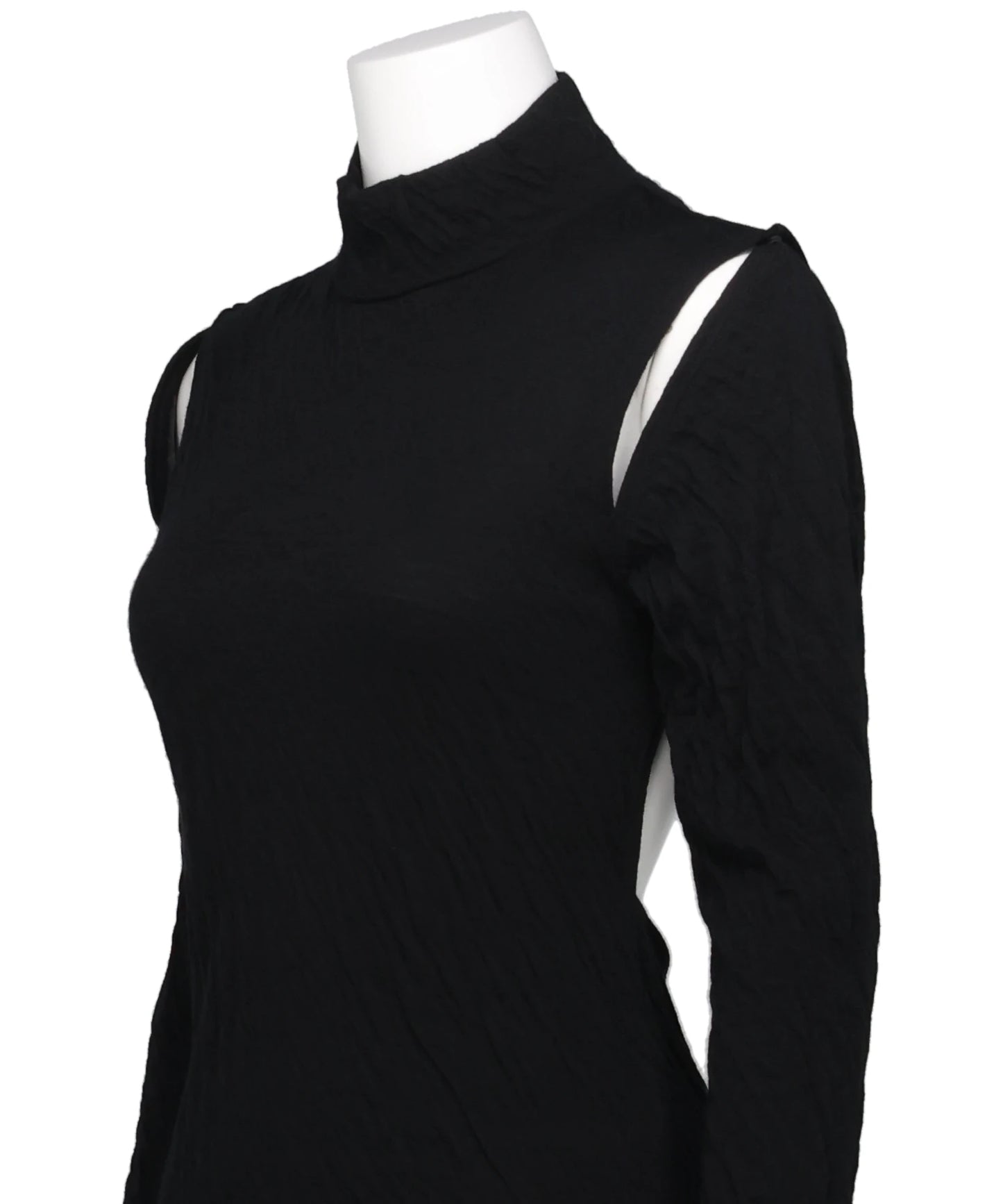 HIGH-NECK JERSEY TOP