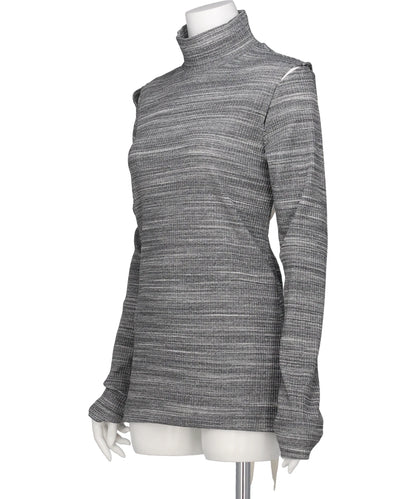 HIGH-NECK JERSEY TOP