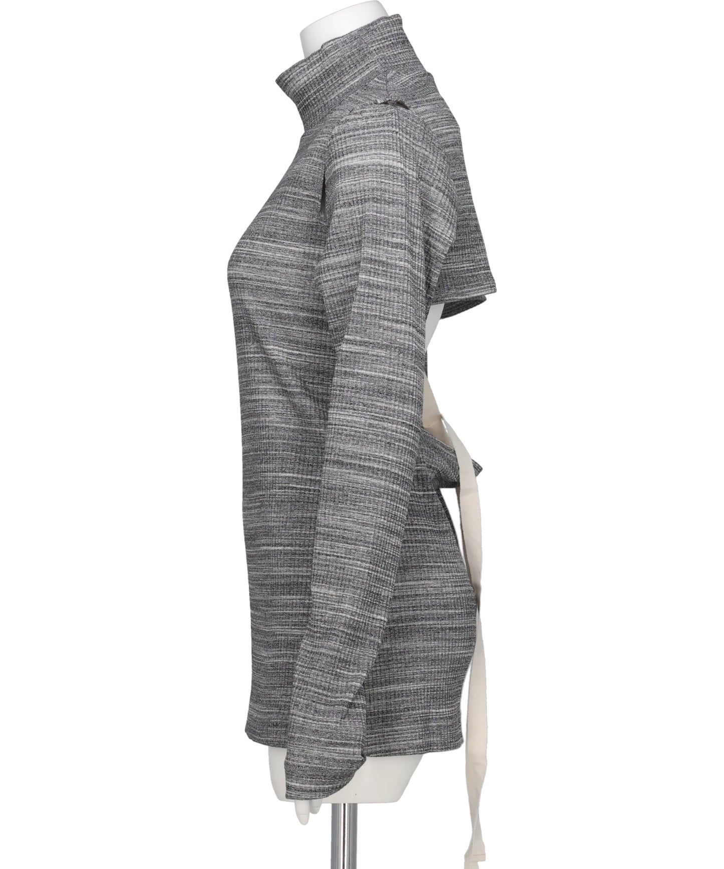 HIGH-NECK JERSEY TOP