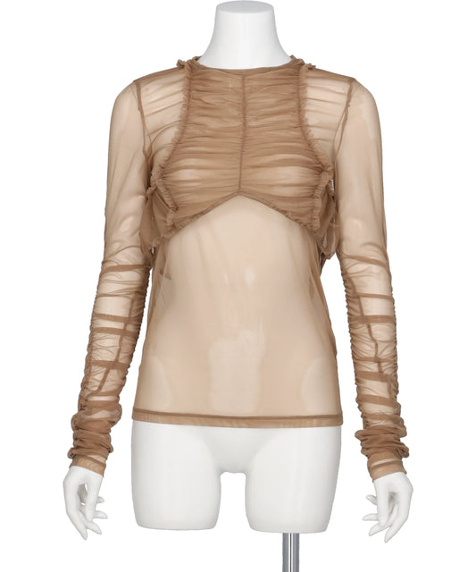 POOLDE(プールデ) SKELETON RIBS TOP