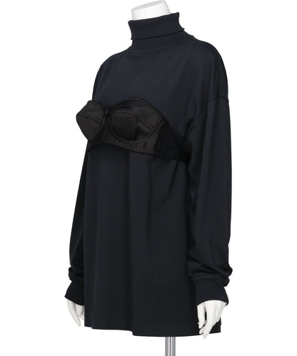 BALCONETTE BRA TURTLENECK T SHIRT KNIT