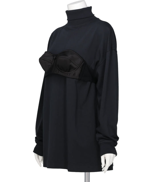 BALCONETTE BRA TURTLENECK T SHIRT KNIT