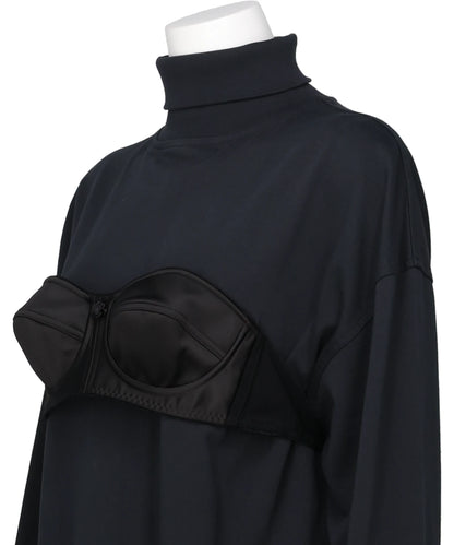 BALCONETTE BRA TURTLENECK T SHIRT KNIT