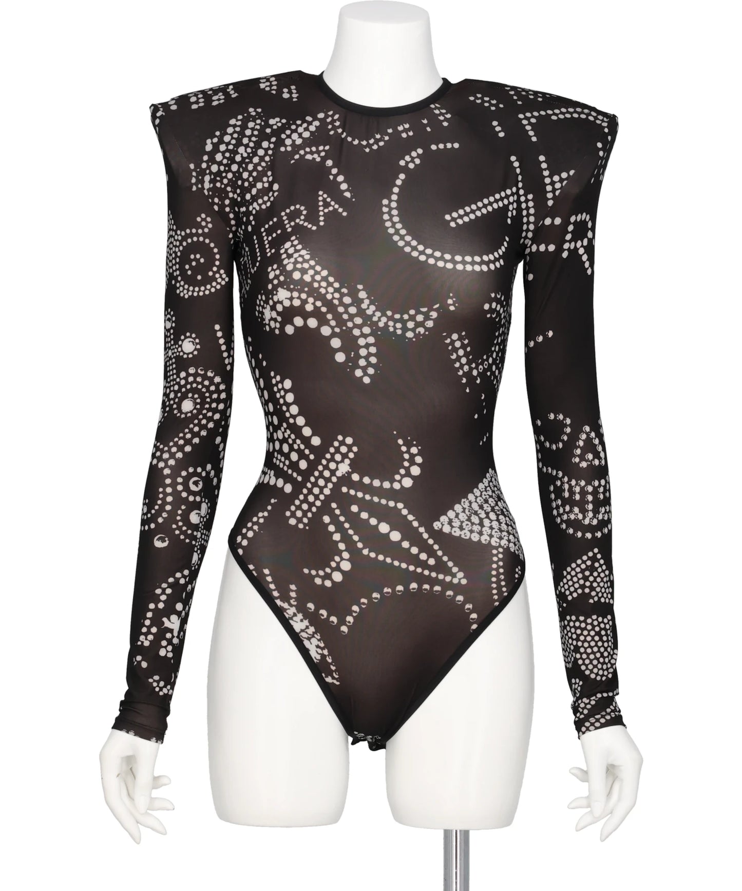  VAQUERA（ヴァケラ）PRINTED SHOULDER PAD LEOTARD WOVEN